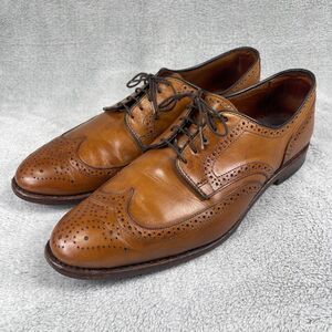Allen Edmonds Stuttgart Mens Dress Shoes Sz 11.5 D Brown Leather Wingtip Oxford
